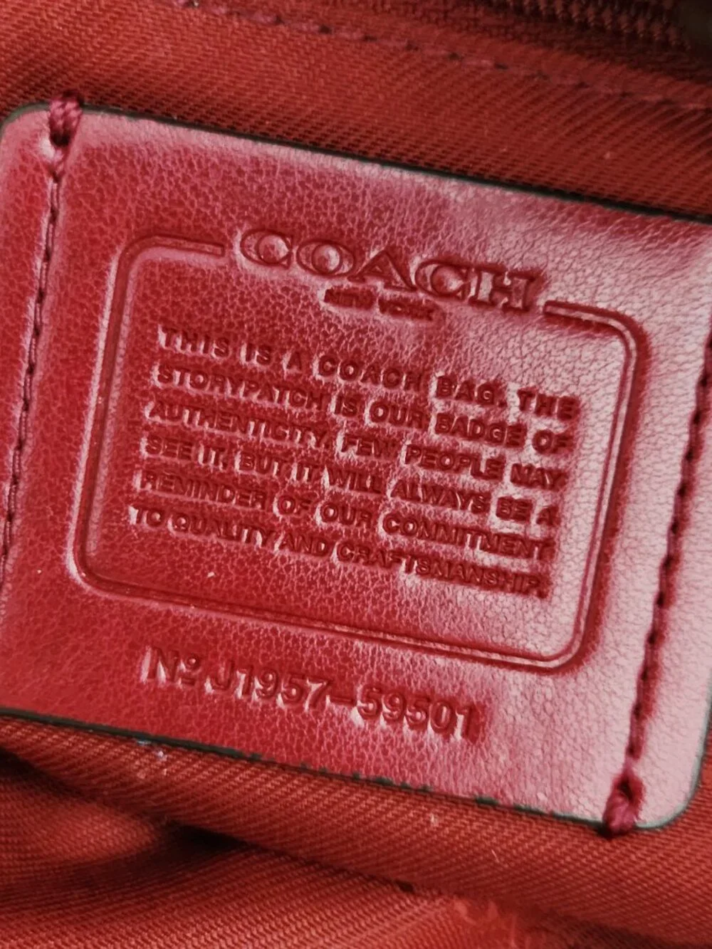Like New Coach Prairie Deep Red Leather Shoulder Bag Purse